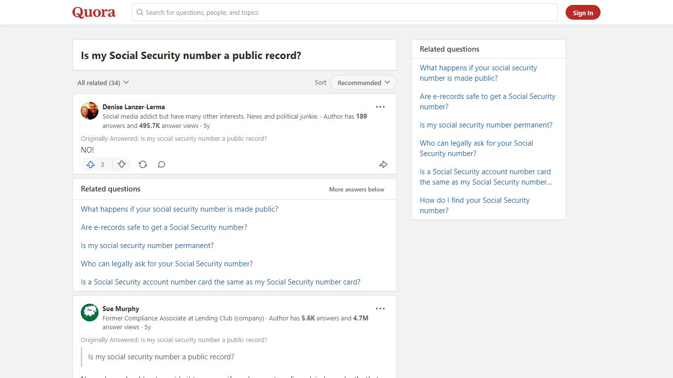 Is my Social Security number a public record? - Quora